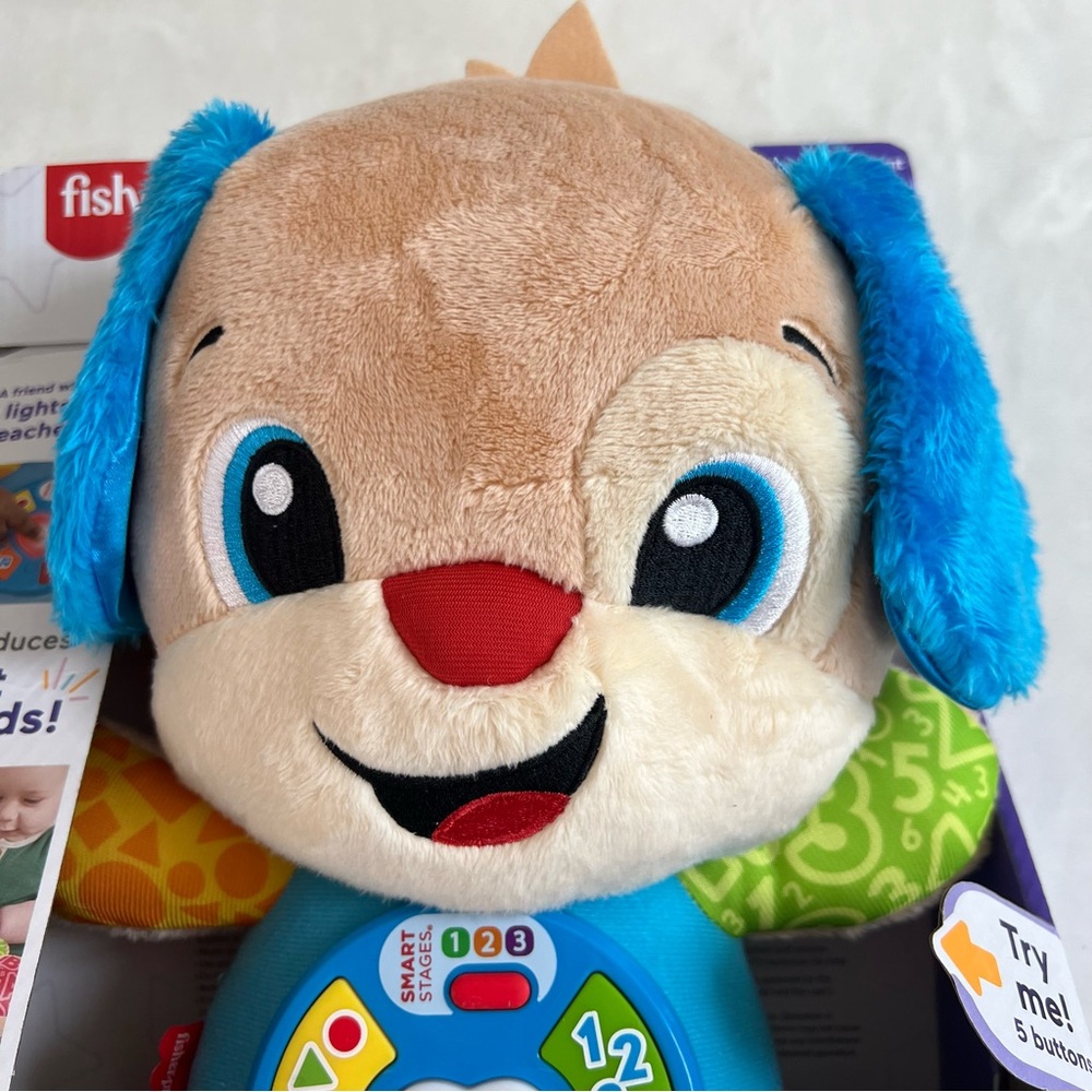 Fisher-Price Laugh & Learn Smart Stages Puppy Musical Plush Toy 6–36M - Picture 9 of 9